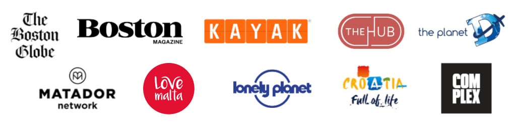 Featured on the Boston Globe, Boston Magazine, Matador Network, Complex, Kayak, etc.